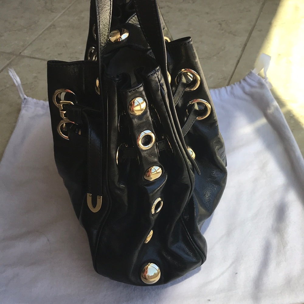 ❤️SOLD❤️Authentic Jimmy Choo Ramona Stud Black Leather bag - Picture 5 of 16